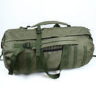Баул рюкзак тактичний водонипроникний тришаровий 120л Олива - зображення 5