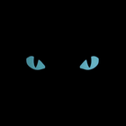 Тактичний шеврон "Котячі очі" люмінесцентний чорний - зображення 2
