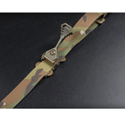 Двоточковий збройовий тактичний ремінь для автомата АК, AR Multicam ремінь для зброї Мультикам WOS789 - зображення 4