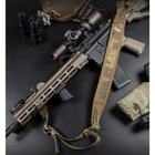Двоточковий збройовий тактичний ремінь для автомата АК, AR Multicam ремінь для зброї Мультикам WOS789 - зображення 5