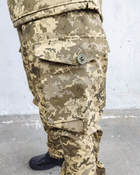 Штани тактичні польові військова форма бавовна 100% камуфляж піксель ЗСУ МM14 56-58, зріст 5/6 - зображення 7