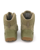 Армейские берцы мужские кожаные ботинки Оливковый 45 размер надежная защита и комфорт для длительного использования качество и прочность - изображение 4