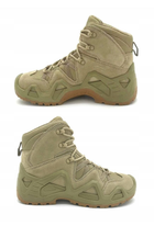Армейские берцы мужские кожаные ботинки Оливковый 40 размер надежная защита и комфорт для длительного использования качество и прочность - изображение 5
