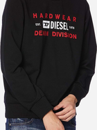 Bluza bez kaptura męska Diesel S-GIRK-K10 A00320RHATY9XX XL (6US) Czarna (8059038537981) - obraz 3