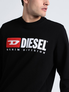 Bluza bez kaptura męska Diesel S-GIRK-N80 A008090IAJH9XX L (5US) Czarna (8059010335673) - obraz 3