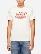 Футболка чоловіча Diesel T-DIEGOS-A5 A018490GRAM129 L (5US) Біла (8059010646625) - зображення 1