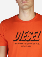 T-shirt męski Diesel T-DIEGOS-A5 A018490GRAM3BI S (3US) Czerwony (8057718000640) - obraz 3