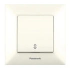 Выключатель одноклавишный проходной Panasonic Arkedia Slim крем WNTC0003-2BG