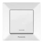 Вимикач одноклавішний з підсвіткою Panasonic Arkedia Slim білий WNTC0002-2WH