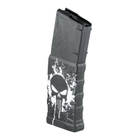 Полімерний магазин MFT на 30 набоїв 5.56x45mm/.223 для AR-15/M4 Extreme Duty Punisher Skull. - зображення 3
