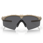 Баллистические, тактические очки Oakley SI Ballistic M Frame 3.0 Цвет линзы: Smoke Gray. Цвет оправы: Dark Bone. - изображение 6