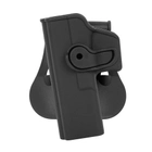 Жесткая полимерная поясная поворотная кобура IMI Defense для Glock 17/22/28/31/34 под левую руку. - изображение 1