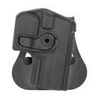 Жесткая полимерная поясная поворотная кобура IMI Defense для Walther P99 под правую руку. - изображение 3