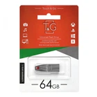 Флешка ЮСБ T&G 64Gb Chrome 115 USB Flash Drive 2.0 пам'ять 64 Гб Steel