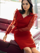 Sukienka ołówkowa damska Merribel Ereve XL Czerwona (5907621617882) - obraz 4