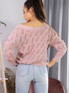 Пуловер жіночий Merribel Gloris S-M Пудровий (5907621614805) - зображення 2