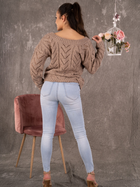 Пуловер жіночий Merribel Manesa One Size Коричневий (5907621615239) - зображення 6