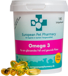 Харчова добавка для шкіри та вовни для собак EUROPEAN PET PHARMACY Омега 3 200 г (7350039351851)