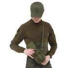 Сумка тактическая многоцелевая через плечо Zelart Military Rangers 9113 объем 1,5 литра Olive - изображение 10