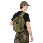 Рюкзак тактический патрульный однолямочный Zelart Military Rangers 9115 объем 13 литров Olive - изображение 9