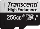 Карта памяти Transcend microSDXC, 256Gb, Class10 UHS-I U3, USD350V, SD адаптер, R95/W45 (TS256GUSD35 (TS256GUSD350V)
