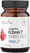 Witamina Aura Herbals K2MK7 MenaQ7 200 μg kapsułki 30 szt. (5902479613680)