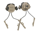 Кріплення для активних навушників на шолом FAST, адаптер навушників Койот 112987 - зображення 1