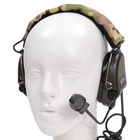 Активні навушники з мікрофоном PROTAC VII Military + Тангента, кнопка PTT (ZP125) (15180ptt) - зображення 5