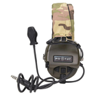 Активні навушники з мікрофоном PROTAC VII Military + Тангента, кнопка PTT (ZP125) (15180ptt) - зображення 8