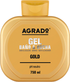 Agrado Gold żel do kąpieli i pod prysznic 750 ml (8433295040055) - obraz 1