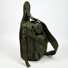 Тактичний рюкзак однолямковий Командирський 7 л Olive - зображення 8