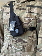 Сумка тактична барсетка на плече SILVER KNIGHT сумка під телефон та документи з кишенею під карти Чорний (9119-black) - зображення 3