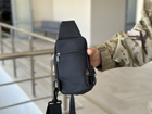 Сумка тактична барсетка на плече SILVER KNIGHT сумка під телефон та документи з кишенею під карти Чорний (9119-black) - зображення 9