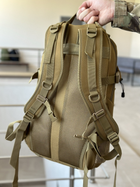 Військовий тактичний штурмовий рюкзак Tactic на 25 л Койот (A57-807-coyote) - зображення 10
