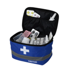 Аптечка сумка органайзер компактна портативна для медикаментів подорожей вдома 19х13х12 см (474865-Prob) Синя - зображення 3