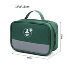 Аптечка сумка органайзер компактная портативная для медикаментов путешествий дома 19х8х13 см (474869-Prob) Зеленая - изображение 5