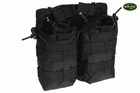 Подвійна сумка для магазинів 7,62 AK M14 MOLLE MIL-TEC BLACK - зображення 2