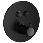 Смеситель скрытого монтажа с термостатом IMPRESE SMART CLICK черный латунь 190мм ZMK101901238