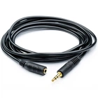 Аудио-кабель Atcom 3.5 мм - 3.5 мм (M/F), 7.5 м, Black (11056)