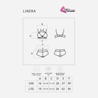Komplet erotyczny (biustonosz + figi brazylijskie) LivCo Corsetti Fashion Linera L/XL Black (5907621628574) - obraz 7