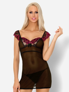 Komplet erotyczny (halka + figi stringi) LivCo Corsetti Fashion Kinge LC 99187 L/XL Black (5903050369743) - obraz 1