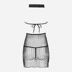 Komplet erotyczny (halka + figi stringi) LivCo Corsetti Fashion Manirtam LC 90626 L/XL Black (5907621623609) - obraz 6