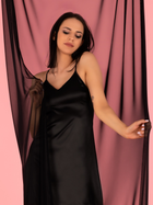 Нічна сорочка LivCo Corsetti Fashion Mirdama LC 90519 M Чорна (5907621610326) - зображення 3