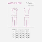 Піжама (футболка + шорти) CoFashion 718 XL Рожева (5902431642949) - зображення 2
