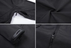 Тактическая куртка Eagle Soft Shell JA-01 с флисом Black 5XL - изображение 4