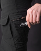Жіночі брюки карго тактичні BEZET Байрактар чорний - S - зображення 6