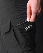 Жіночі брюки карго тактичні BEZET Байрактар чорний - XL - зображення 5