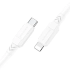 Кабель зарядки BOROFONE BX81 (20W) (1M) для Тайп-с/Лайтнінг для Apple iPhone iPad Type-C (USB-C) до Lightning Білий