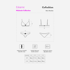 Komplet erotyczny (biustonosz + figi bikini) CoFashion Eskarne CF 90461 L/XL Czarny (5902767122283) - obraz 5