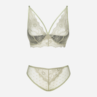 Komplet erotyczny (biustonosz + figi brazylijskie) LivCo Corsetti Fashion Pine Khaki LC 90667 L/XL Khaki - obraz 6